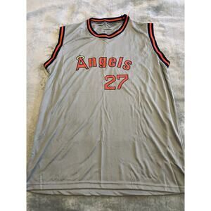 Los Angeles Angels Jersey Men's Extra Large Gray Mike Trout  #27 XL